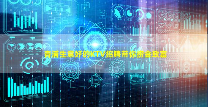 青浦生意好的KTV招聘带你捞金致富